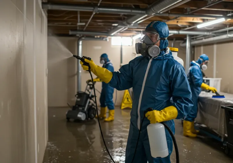 Basement Sanitization and Antimicrobial Treatment process in White Plains, NC